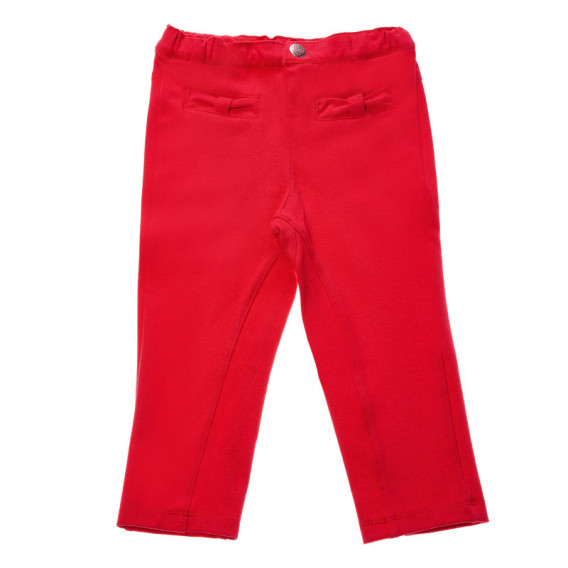Панталон за бебе с ефектни джобчета червен Chicco 38763 