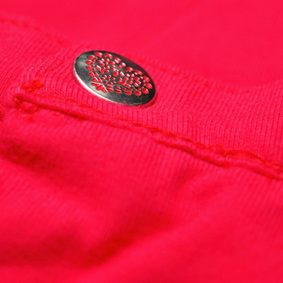 Панталон за бебе с ефектни джобчета червен Chicco 38765 3