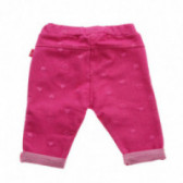 Панталон за бебе с принт на малки сърчица розов Chicco 38773 2