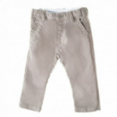 Памучен панталон за бебе с малка апликация сив Chicco 38795 