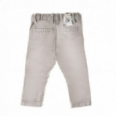 Памучен панталон за бебе с малка апликация сив Chicco 38796 2
