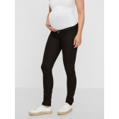Панталон за бременни с вталена кройка черен Mamalicious 3884 3