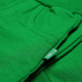 Памучен панталон с весела бродерия за момче зелен Chicco 39068 4
