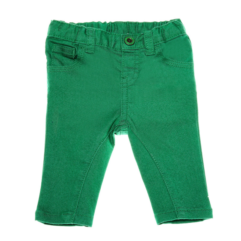 Панталон с права кройка за бебе за момче зелен  39069