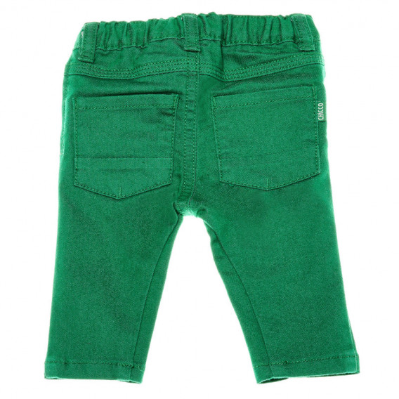 Панталон с права кройка за бебе за момче зелен Chicco 39070 2