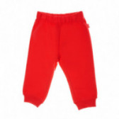 Памучен панталон червен Chicco 39107 