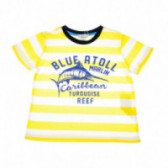 Памучна тениска с морски принт за бебе момче Chicco 39235 