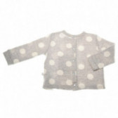 Блуза с дълъг ръкав и принт на бели точки за бебе за момиче сива Chicco 39300 2