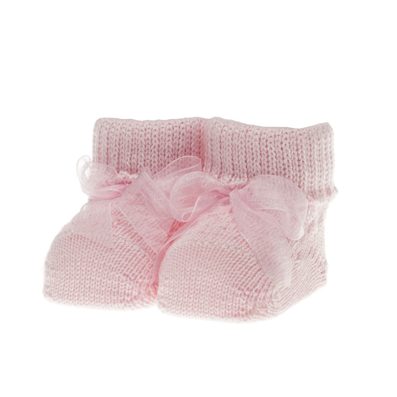 Плетени  буйки за бебе момиче  39384