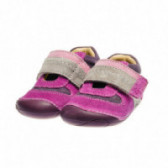 Кожени обувки за бебе момиче, лилави Chicco 39430 