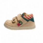 Кожени обувки за бебе момче с раиран детайл Chicco 39462 3