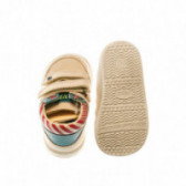 Кожени обувки за бебе момче с раиран детайл Chicco 39463 4