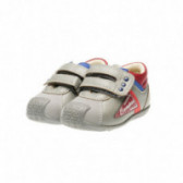 Кожени обувки за бебе момче с червени детайли Chicco 39464 