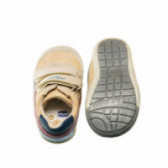 Кожени обувки за бебе момче, бежов цвят Chicco 39469 3