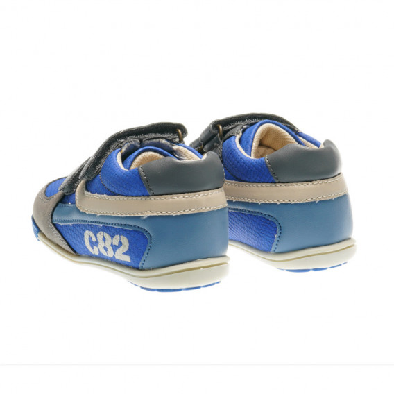 Кожени обувки за бебе момче, в син цвят Chicco 39471 2