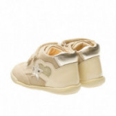 Кожени обувки за бебе момиче с декорация звездичка Chicco 39489 2