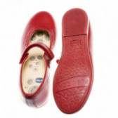Кожени обувки за момиче с изчистен дизайн, червени Chicco 39518 3
