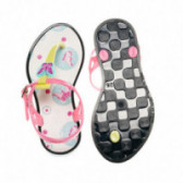 Силиконови сандали за момиче, жълто и розово Chicco 39555 3