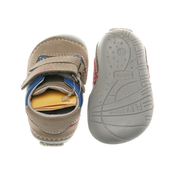 Кожени обувки за бебе момче с цветни детайли Chicco 39796 3