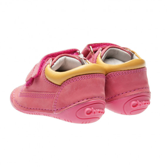 Кожени обувки за бебе момиче, в розов цвят Chicco 39798 2