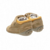 Кожени обувки за бебе момче с жълт акцент Chicco 39801 2