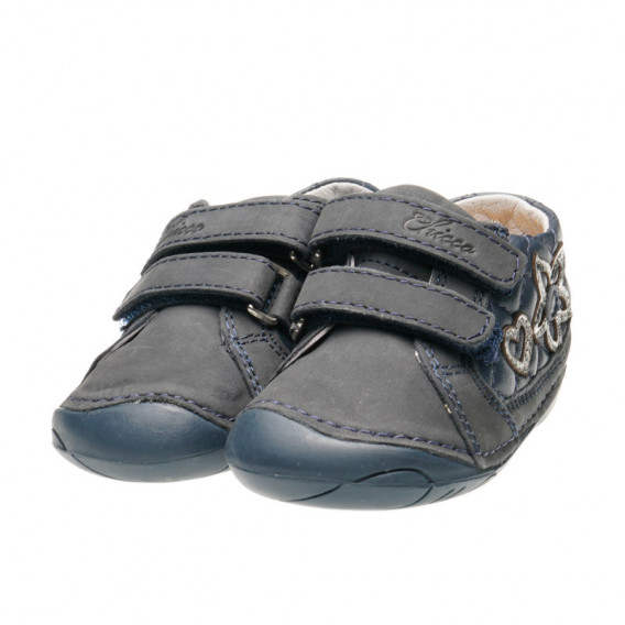 Кожени обувки за бебе момиче, в синьо Chicco 39815 