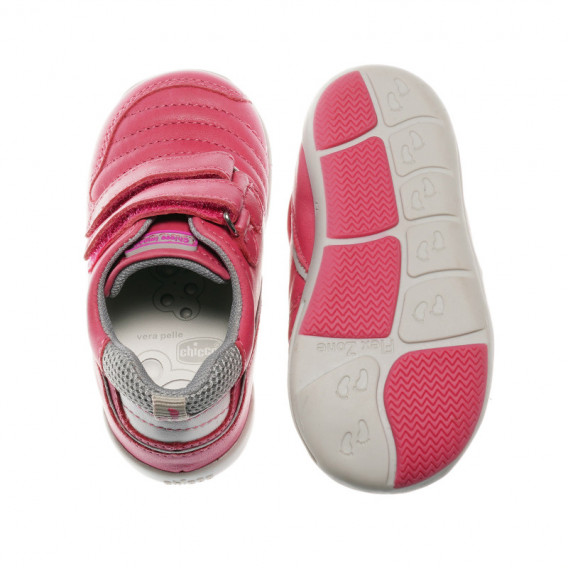 Кожени обувки за бебе момиче, розови Chicco 39910 3