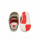 Кожени обувки за бебе момче със червен акцент Chicco 39913 3