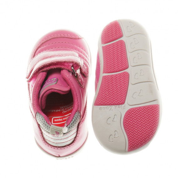 Кожени обувки за бебе момиче, розов цвят Chicco 39916 3