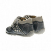 Кожени обувки за бебе момиче с декорация капси Chicco 39963 2