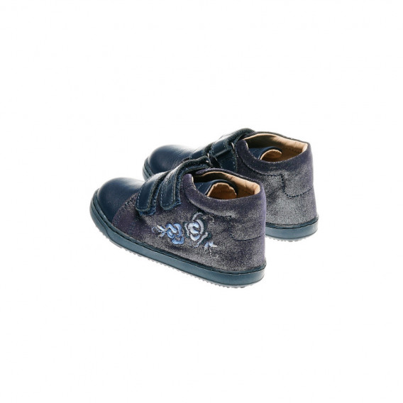 Кожени обувки за бебе момиче, тъмносини Chicco 39981 2