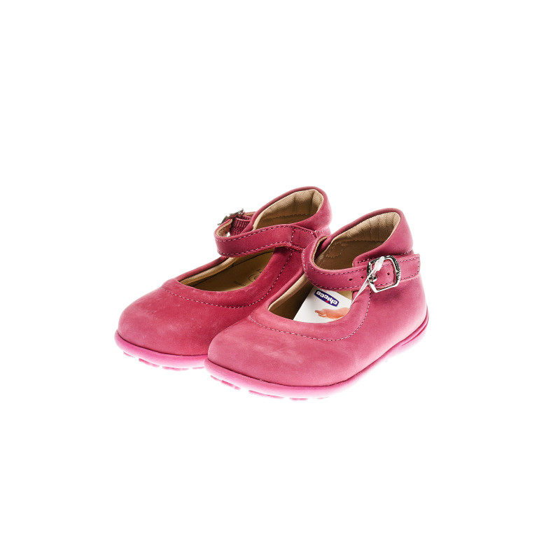 Кожени обувки за бебе момиче с катарама  40020
