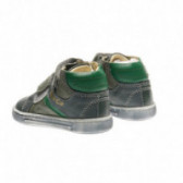 Кожени обувки за момче със зелени детайли Chicco 40037 5