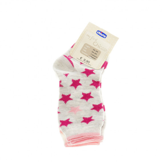 Чорапи - 2 броя за бебе момиче Chicco 40214 2