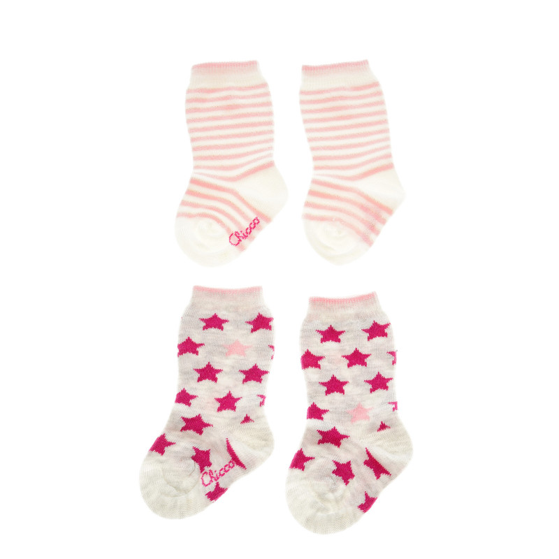 Чорапи - 2 броя за бебе момиче  40215