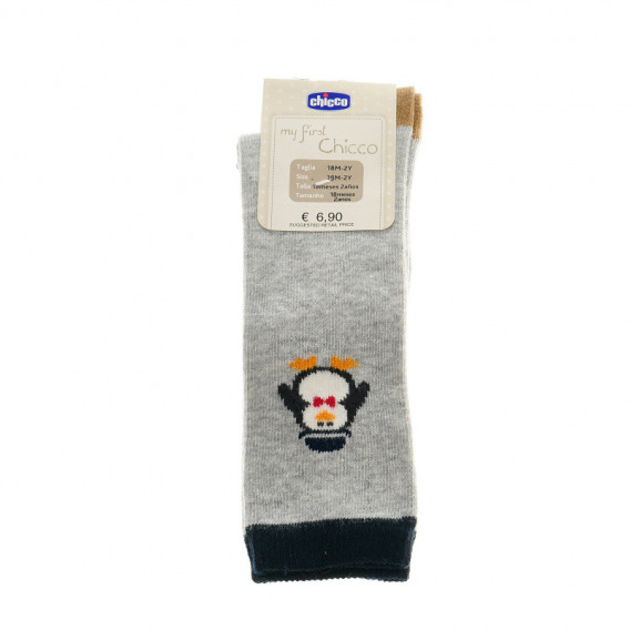 Чорапи за бебе момче, картинка пингвин Chicco 40222 