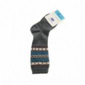 Чорапи 3/4 дължина за момче с цветен мотив в горната част, сиви Chicco 40244 2