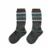 Чорапи 3/4 дължина за момче с цветен мотив в горната част, сиви Chicco 40245 