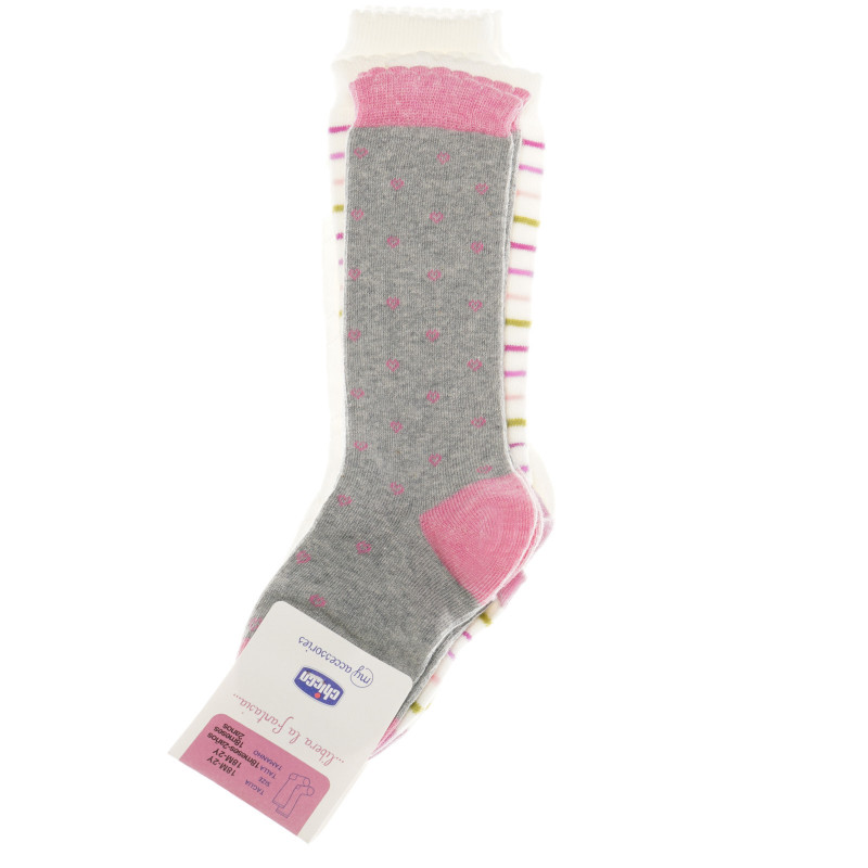 Чорапи  3/4 дължина за момиче - 3 броя  40280