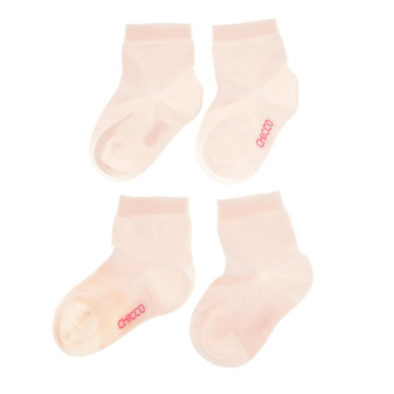 Чорапи за момиче, 2бр., розови Chicco 40303 