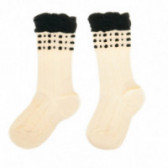 Чорапи с дантела за момиче, беж Chicco 40326 2