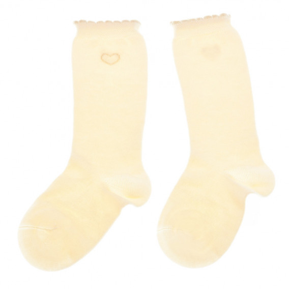 2 броя 3/4 чорапи за момиче, екрю Chicco 40348 3