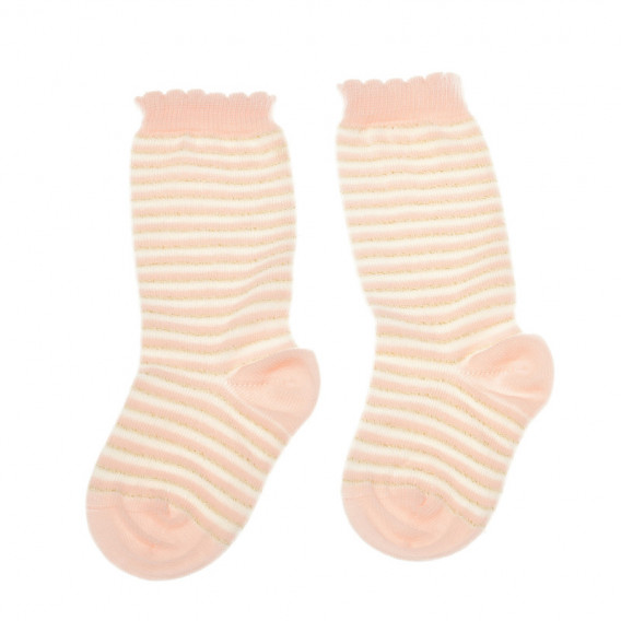 2 броя 3/4 чорапи за момиче, светло розови Chicco 40351 3