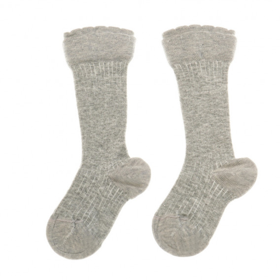2 броя 3/4 чорапи за момиче, сиви Chicco 40353 2
