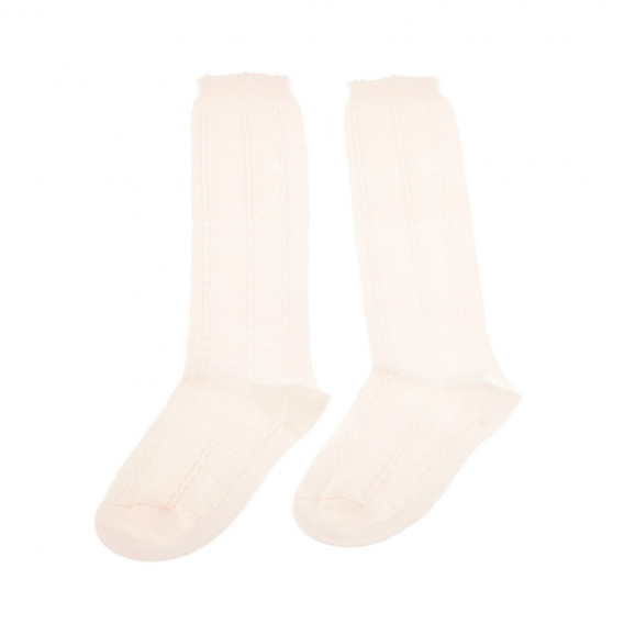 Чорапи 3/4 дължина за момиче, розови Chicco 40359 2