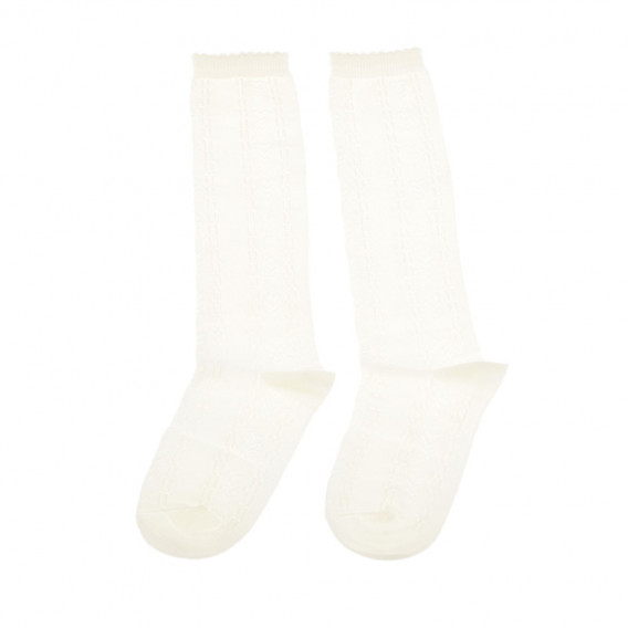 Чорапи 3/4 дължина за момиче, екрю Chicco 40361 2