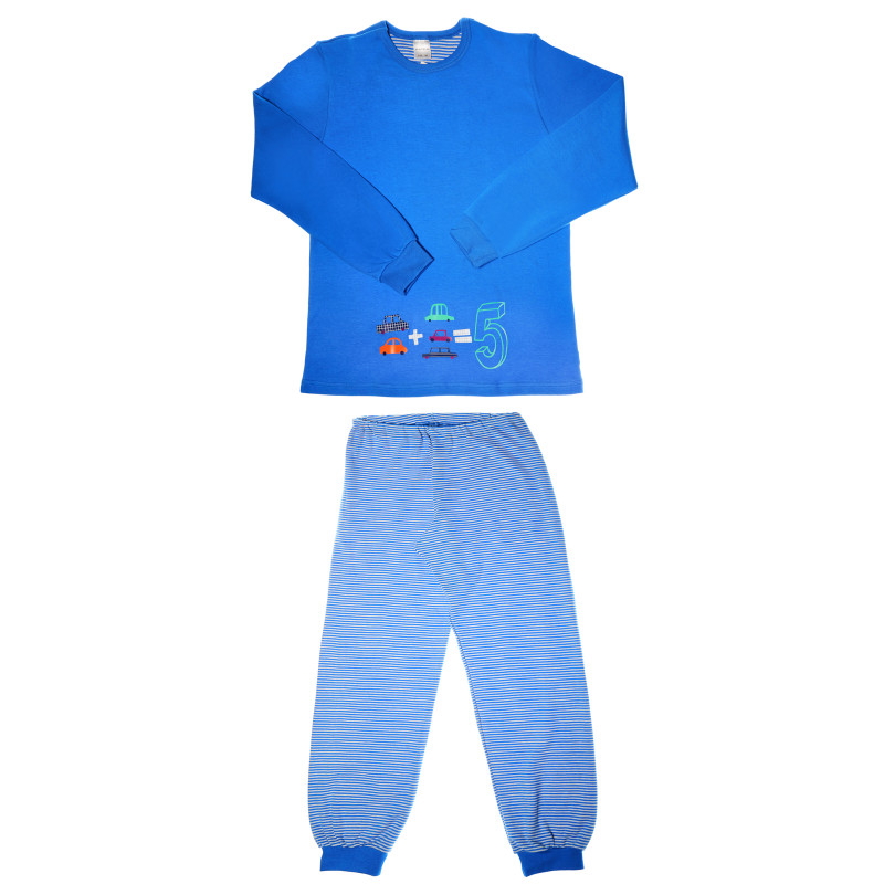 Памучна пижама със свеж дизайн за момче  40426