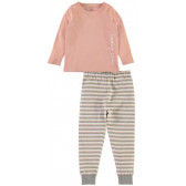 Памучна пижама от 2 части за момиче, многоцветна Name it 4055 