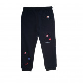 Детски спортен панталон с декорация фламинго и цветчета, тъмносин Boboli 40715 2