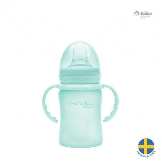 Стъклена неразливаща се чаша, Швеция, цвят: зелен Everyday baby 40941 